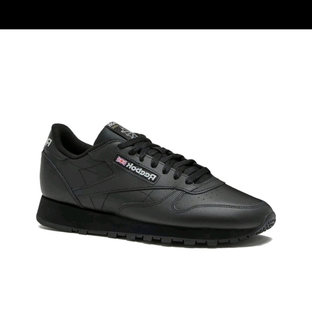 Reebok Men's Classic Leather Tennis Sneakers Core Black/Core Black/Pure Grey5 - Picture 7 of 7